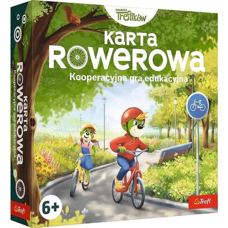 Trefl, Rodzina Treflików, Karta Rowerowa, gra edukacyjna