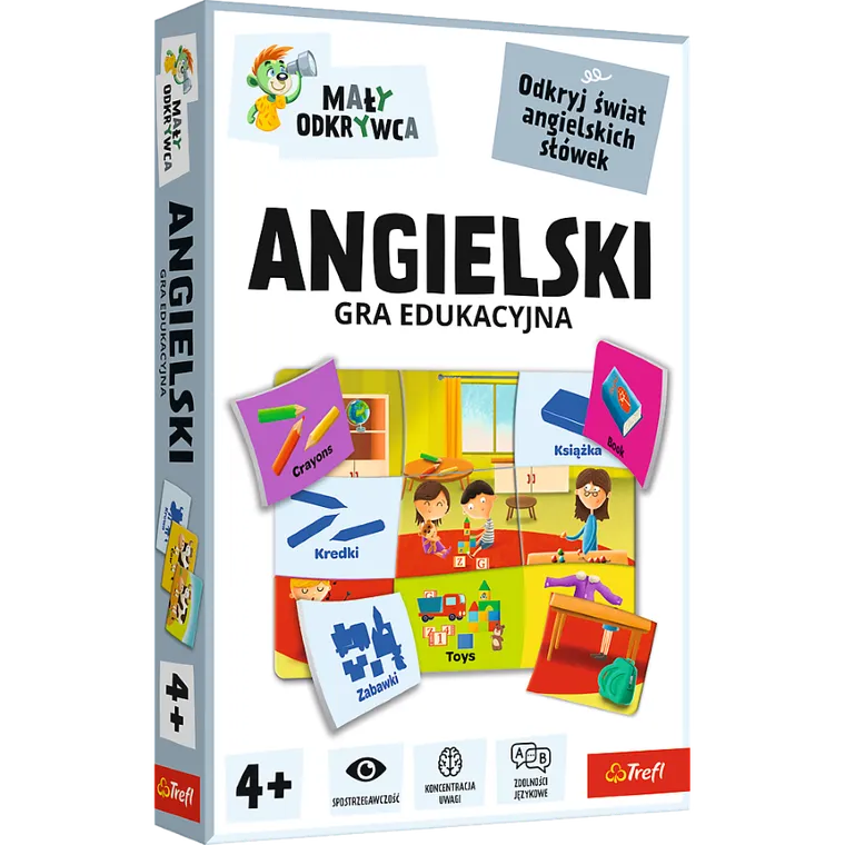 Trefl, Rodzina Treflików, Mały Odkrywca, Angielski, gra edukacyjna