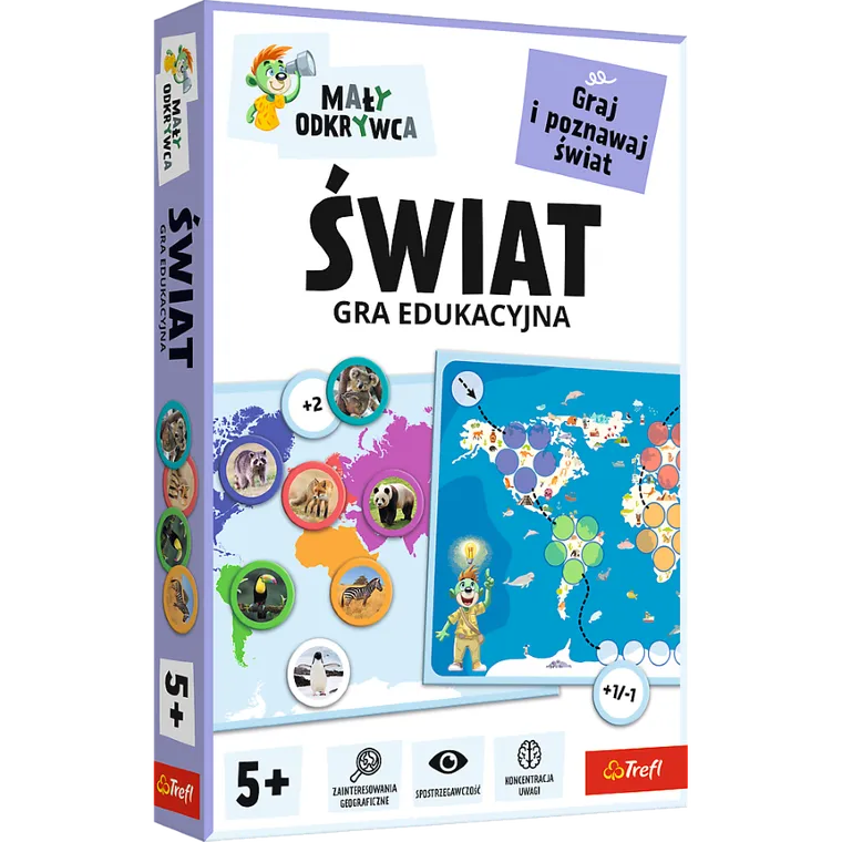 Trefl, Rodzina Treflików, Mały Odkrywca, Świat, gra edukacyjna