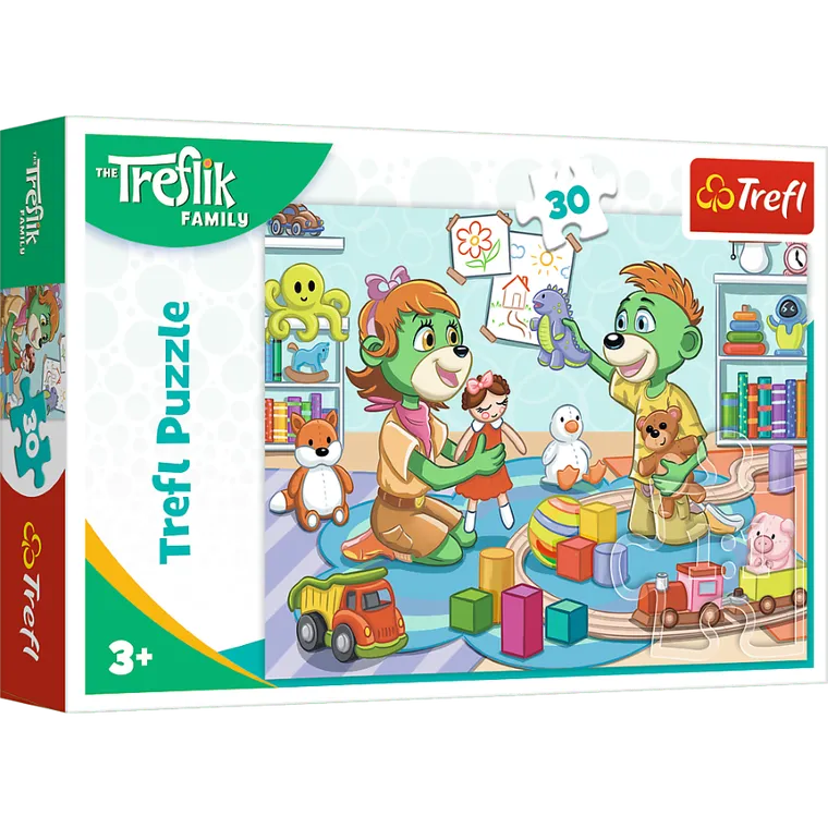 Trefl, Rodzina Treflików, Radosna Rodzina Treflików, puzzle, 30 elementów