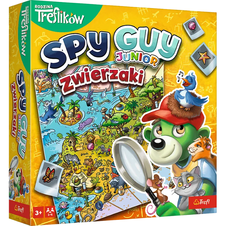 Trefl, Rodzina Treflików, Spy Guy Junior, Zwierzaki, gra familijna