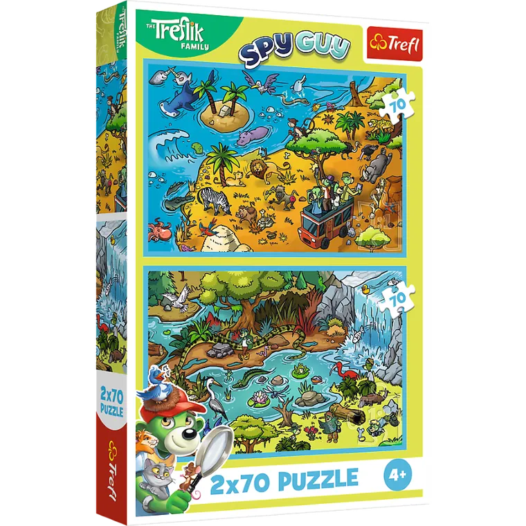 Trefl, Rodzina Treflików, Trefliki się bawią, puzzle, 2-70 elementów