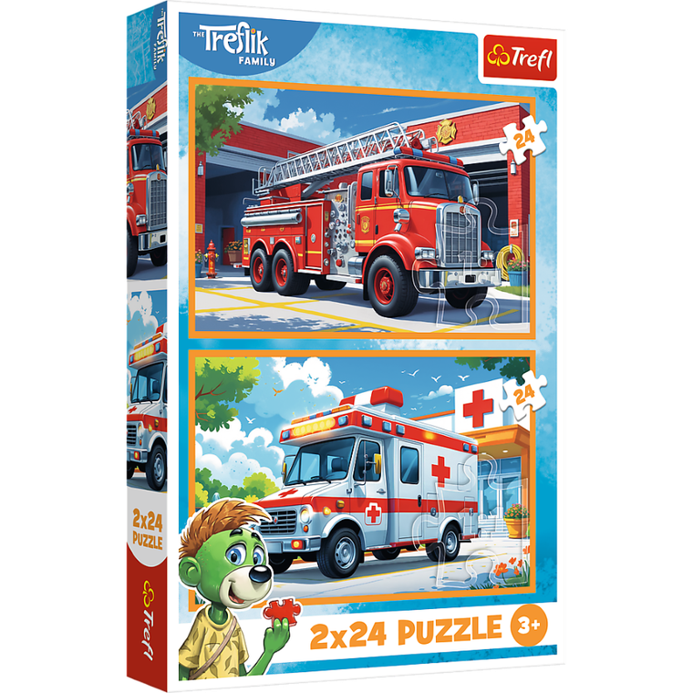 Trefl, Rodzina Treflików, Zabawy z Treflikami, puzzle, 2-24 elementów