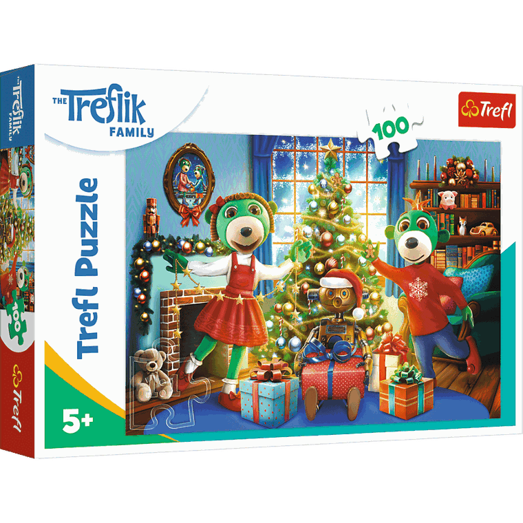 Trefl, Rodzina Treflików, Zimowe Trefliki, puzzle, 100 elementów