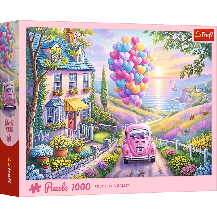 Trefl, Romantyczna przejażdżka, puzzle, 1000 elementów