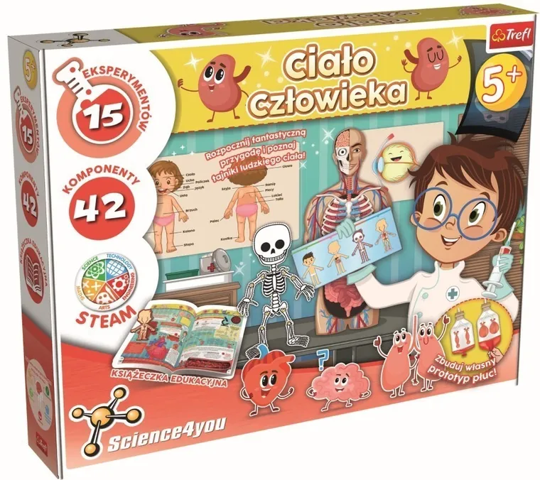 Trefl, Science4You, Ciało człowieka, duży zestaw naukowy