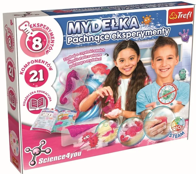 Trefl, Science4You, Mydełka, Pachnące eksperymenty, zestaw kreatywny