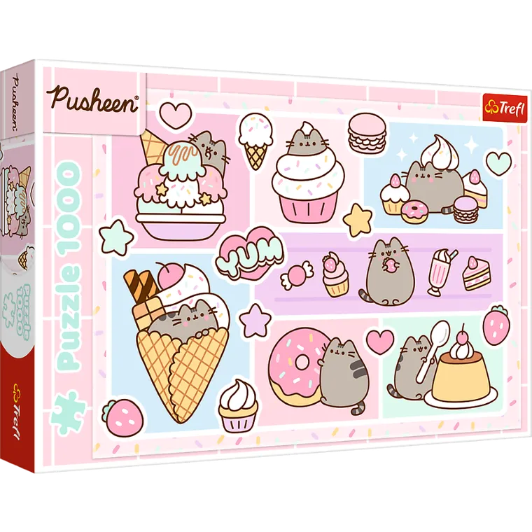 Trefl, Słodki Pusheen, puzzle, 1000 elementów