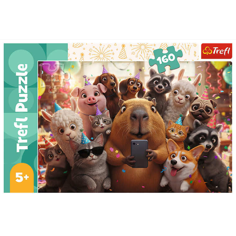 Trefl, Słodkie selfie, puzzle, 160 elementów