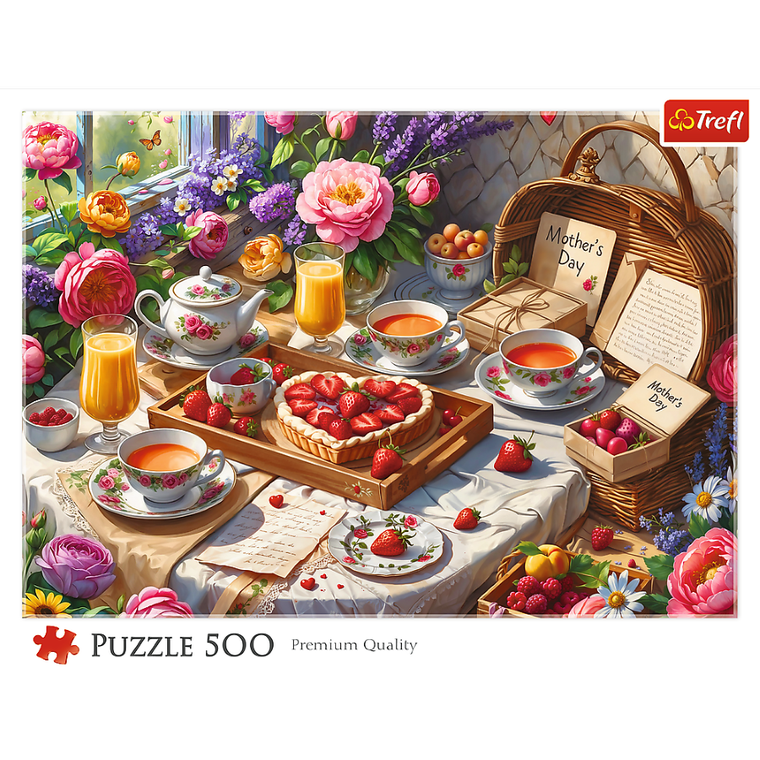 Trefl, Słodkości na Dzień Mamy, puzzle, 500 elementów
