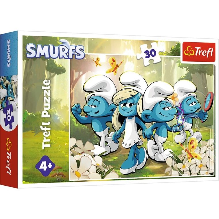Trefl, Smerfne przygody, puzzle, 30 elementów