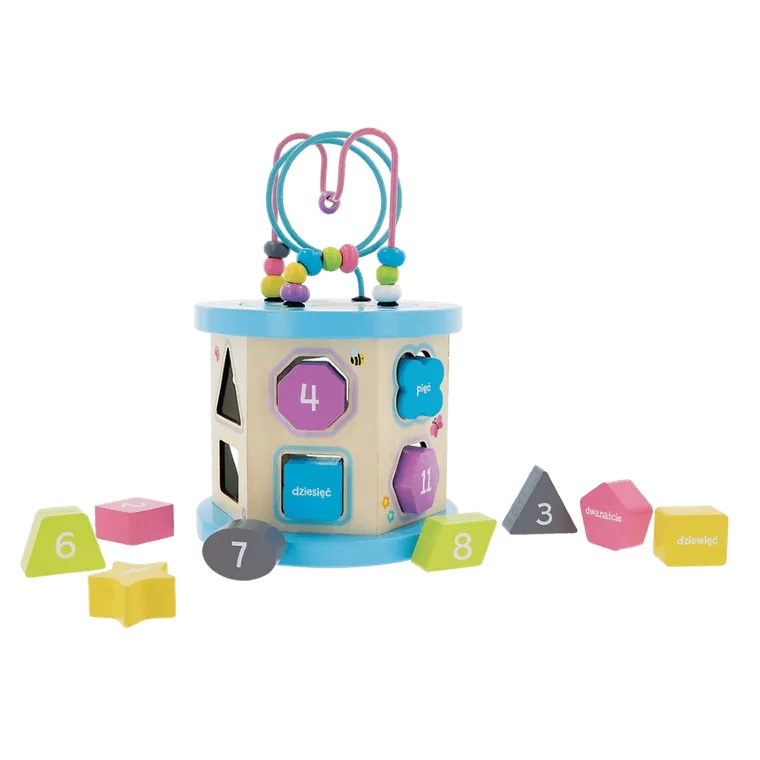 Trefl, sorter 4w1, zabawka drewniana