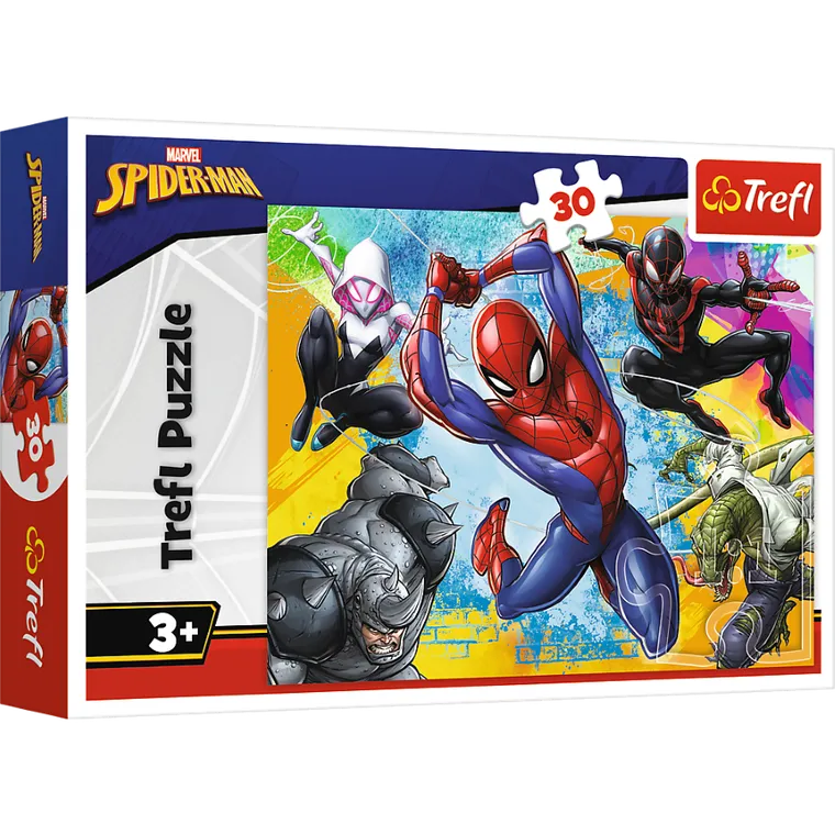 Trefl, Spider-Man, Kolory Spider-Mana, puzzle, 30 elementów