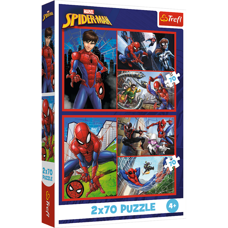 Trefl, Spider-Man, Pajęcze historie, puzzle, 2-70 elementów