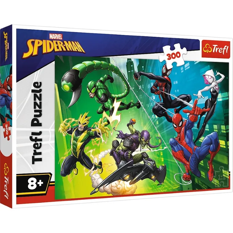 Trefl, Spider-Man, W pajęczej siec, puzzle, 300 elementów
