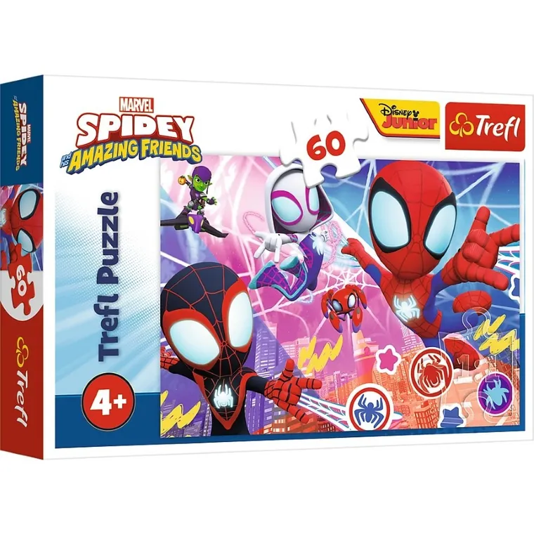 Trefl, Spidey i super-kumple, Bohaterska przygoda, puzzle, 60 elementów