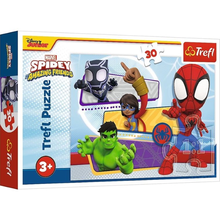 Trefl, Spidey i super-kumple, Odważny Spider-Man, puzzle, 30 elementów