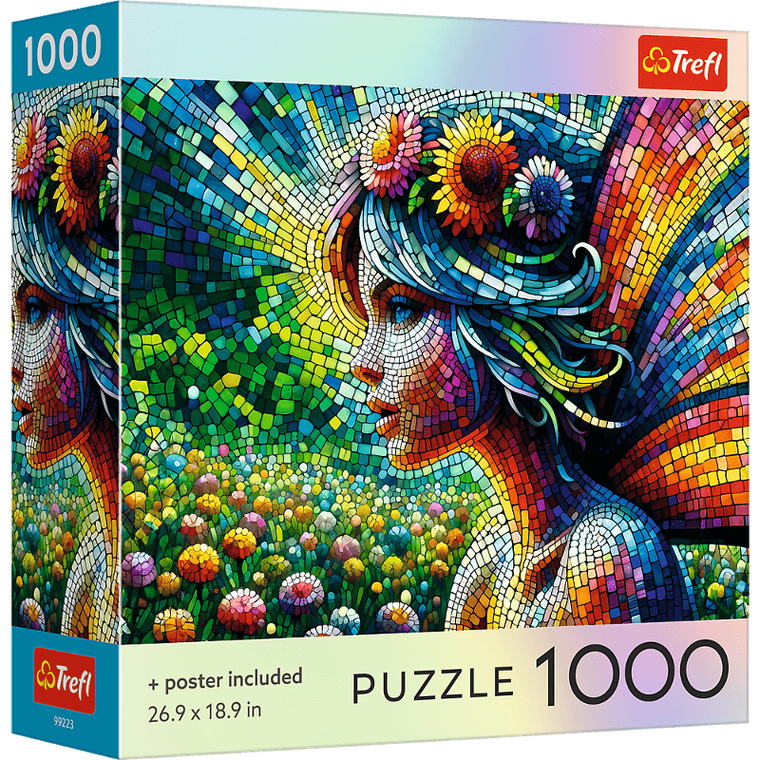 Trefl, Square Box Crystal Fairy, puzzle, 1000 elementów