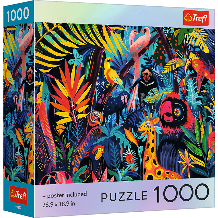 Trefl, Square Box In the Jungle, USA, puzzle, 1000 elementów