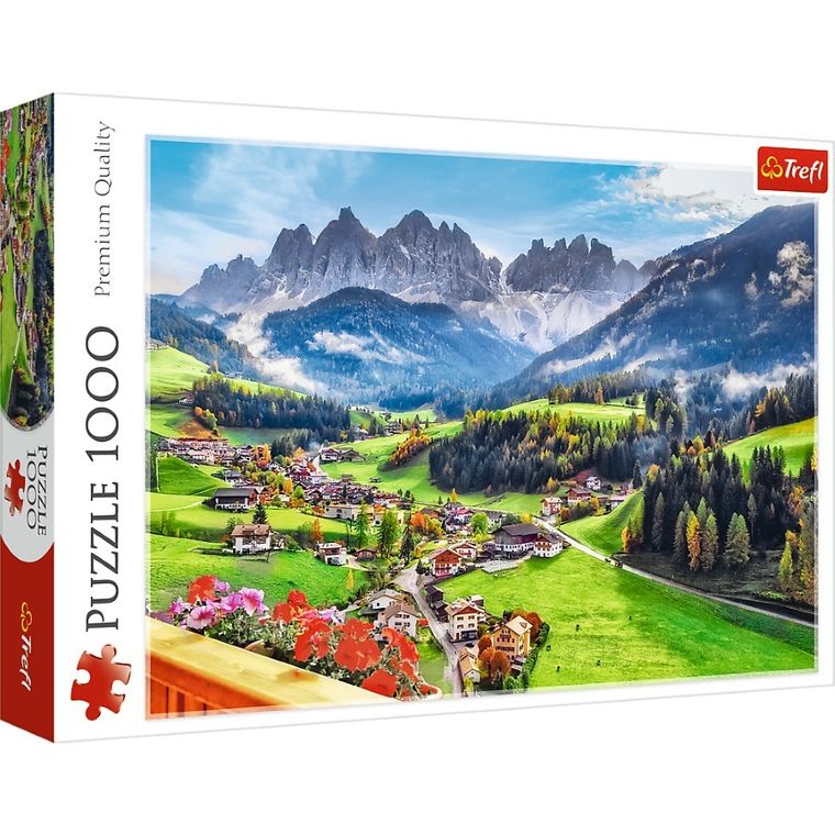 Trefl, St. Magdalena, Dolomity, Włochy, puzzle, 1000 elementów