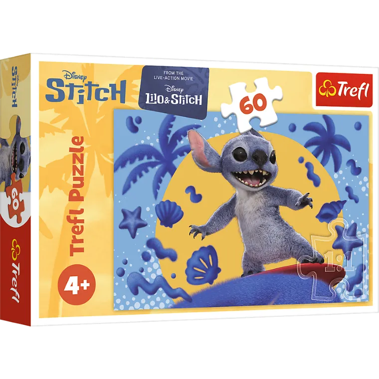 Trefl, Stitch The Movie, Dzień ze Stitchem, puzzle, 60 elementów