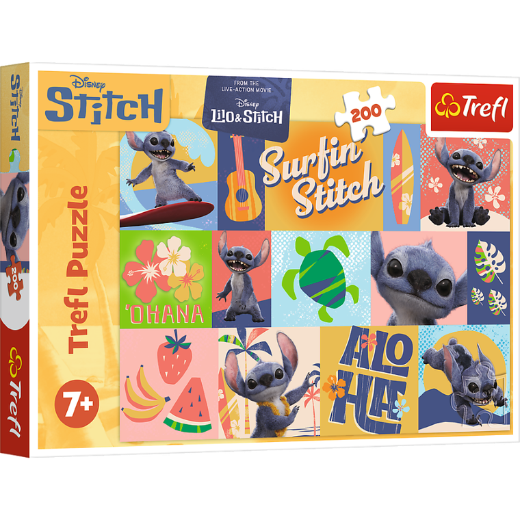 Trefl, Stitch The Movie, Hawajskie przygody, puzzle, 200 elementów