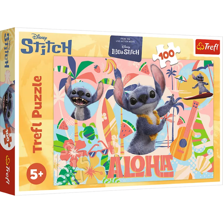 Trefl, Stitch The Movie, Stitch i przyjaciele w akcji, puzzle, 100 elementów