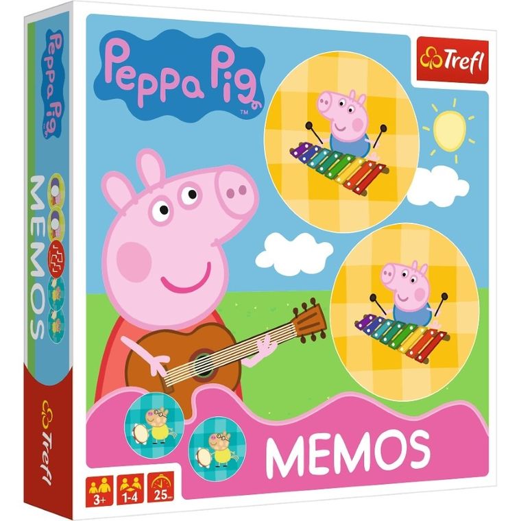 Trefl, Świnka Peppa, Memos, gra logiczna