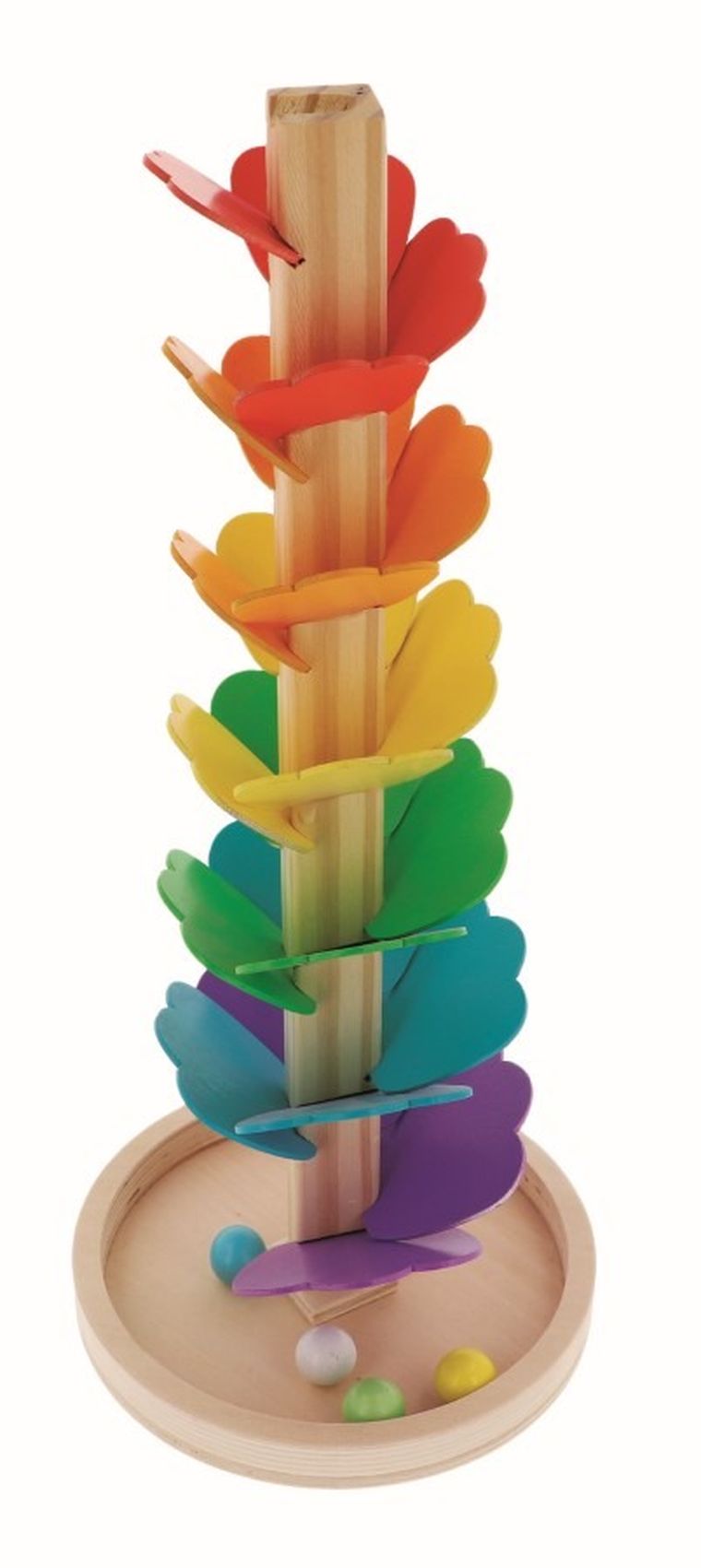 Trefl, Tęczowy kulodrom, zabawka drewniana