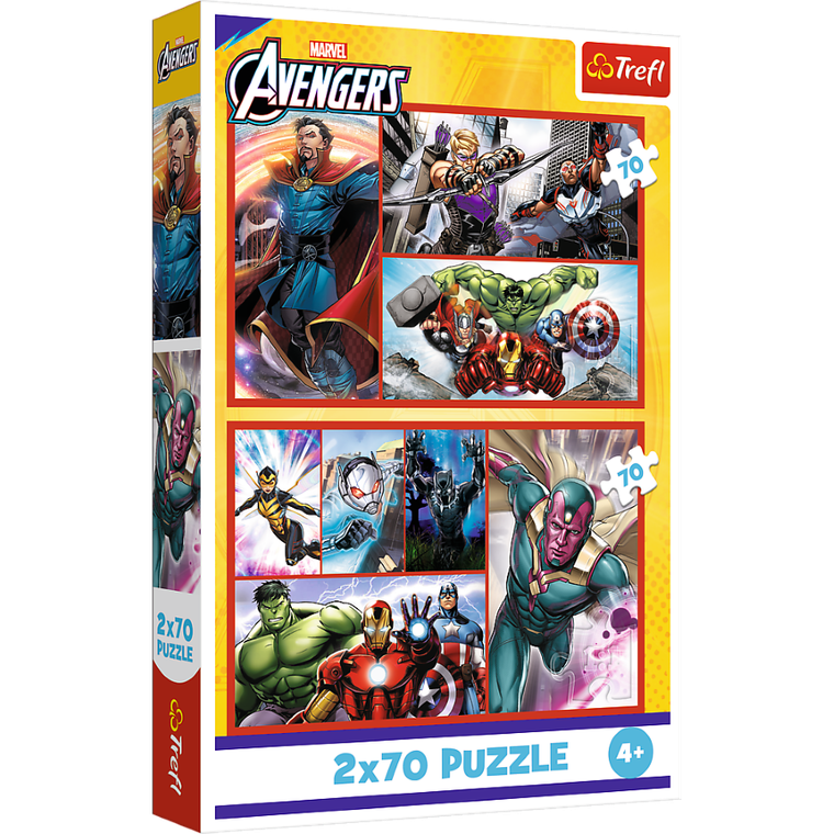 Trefl, The Avengers, Zostań bohaterem, puzzle, 2-70 elementów