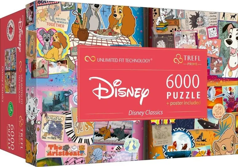 Trefl, The Great Book of Disney, puzzle, 4-1500 elementów