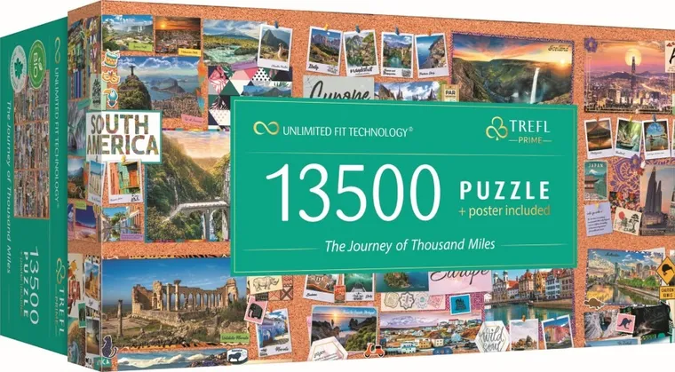 Trefl, The Journey of Thousand Miles, Bucket List, puzzle, 13500 elementów