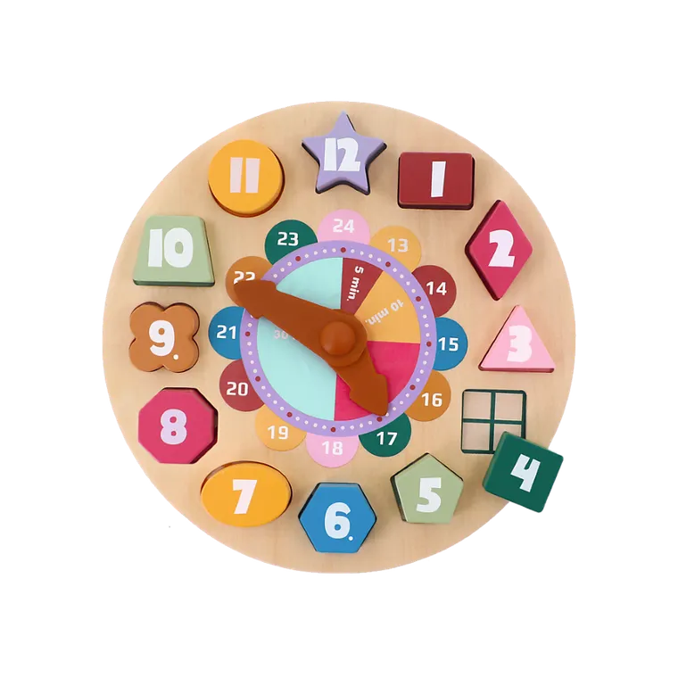 Trefl, Tick Tock, zegar, drewniana układanka do nauki liczenia i godzin