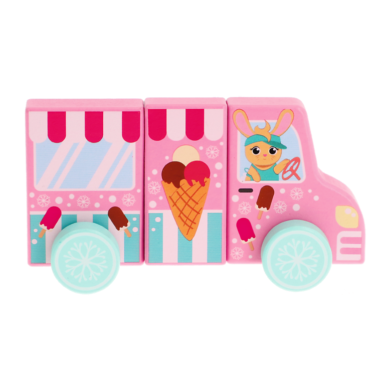 Trefl, Tiny Tails, Lodziarnia, zabawka drewniana