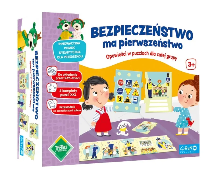 Trefl, Trefliki w przedszkolu, Bezpieczeństwo ma pierwszeństwo! opowieści w puzzlach dla całej grupy