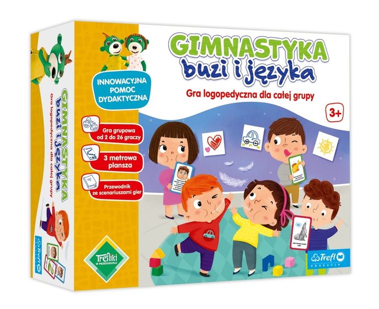 Trefl, Trefliki w przedszkolu, Gimnastyka buzi i języka, gra logopedyczna dla grup