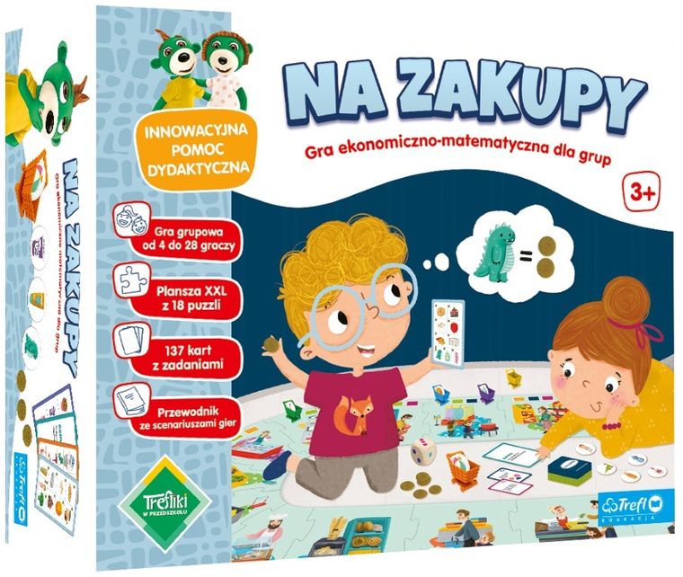 Trefl, Trefliki w przedszkolu, Na zakupy, gra ekonomiczno-matematyczna dla całej grupy