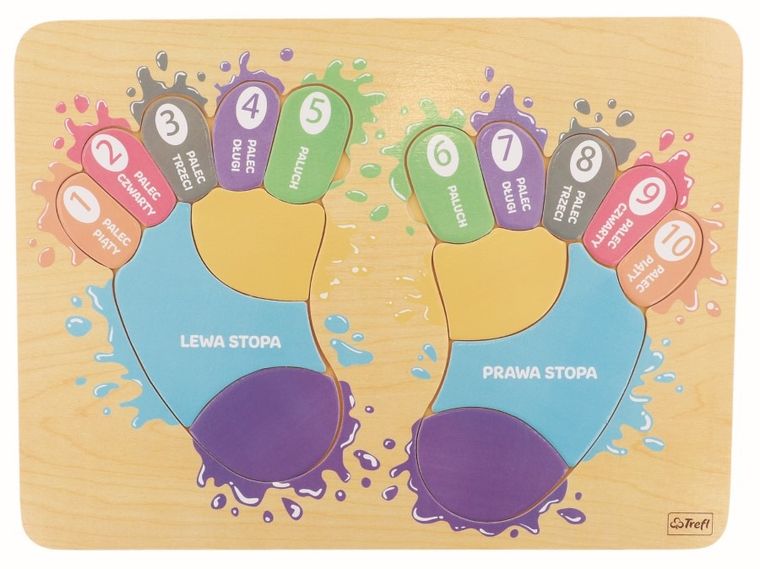 Trefl, Tup Tup Stópki, edukacyjna zabawka drewniana