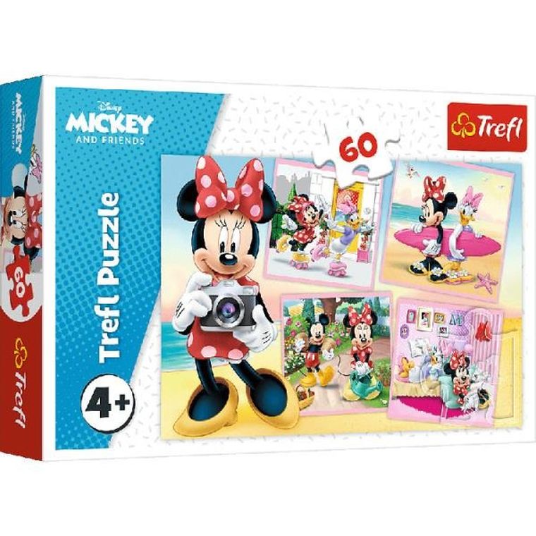 Trefl, Urocza Minnie, puzzle, 60 elementów