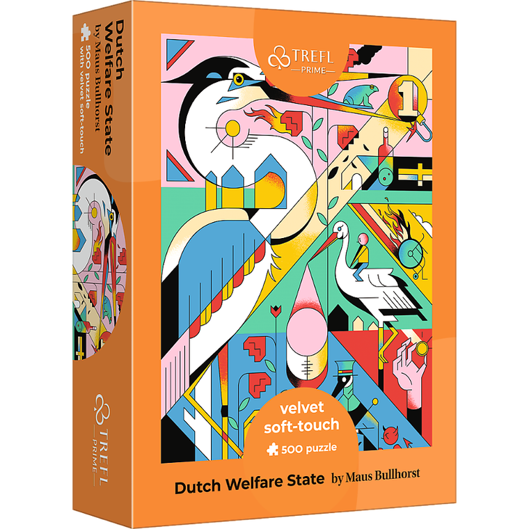 Trefl, Velvet Soft Touch, Dutch Welfare State by Maus Bullhorst, puzzle, 500 elementów