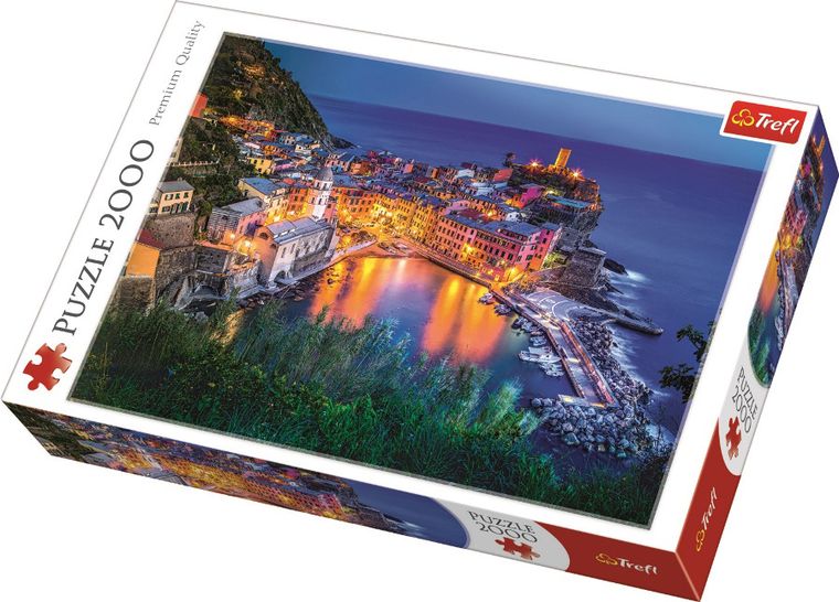 Trefl, Vernazza o zmroku, Włochy, puzzle, 2000 elementów