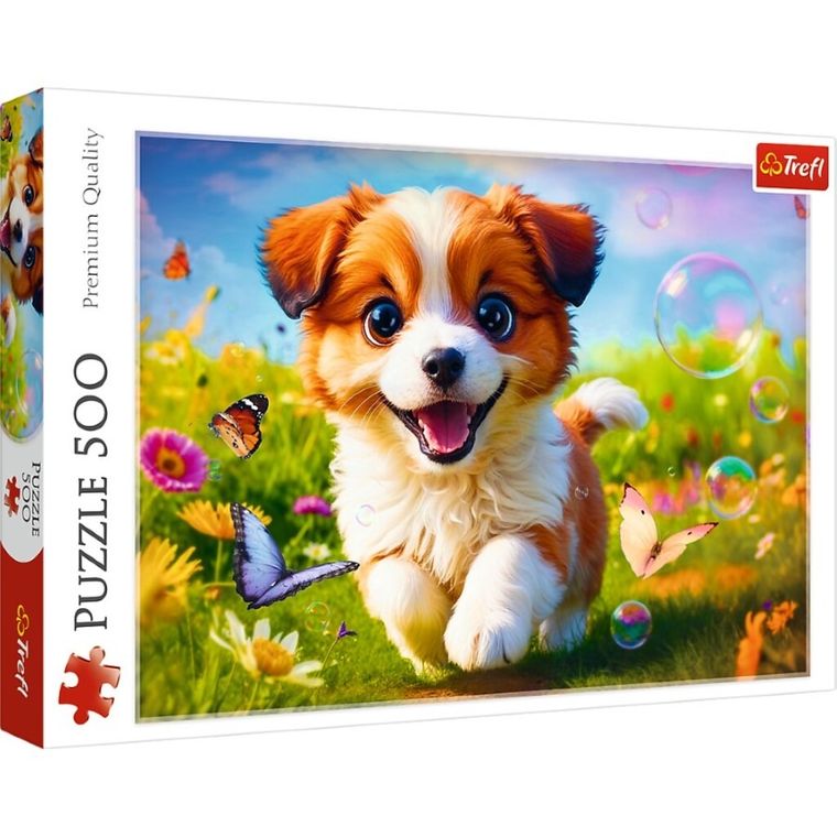 Trefl, Wesoły piesek, puzzle, 500 elementów