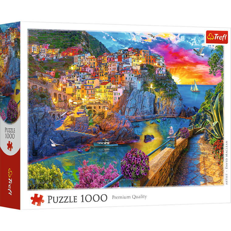 Trefl, Wieczorny spacer po Cinque Terre, puzzle, 1000 elementów