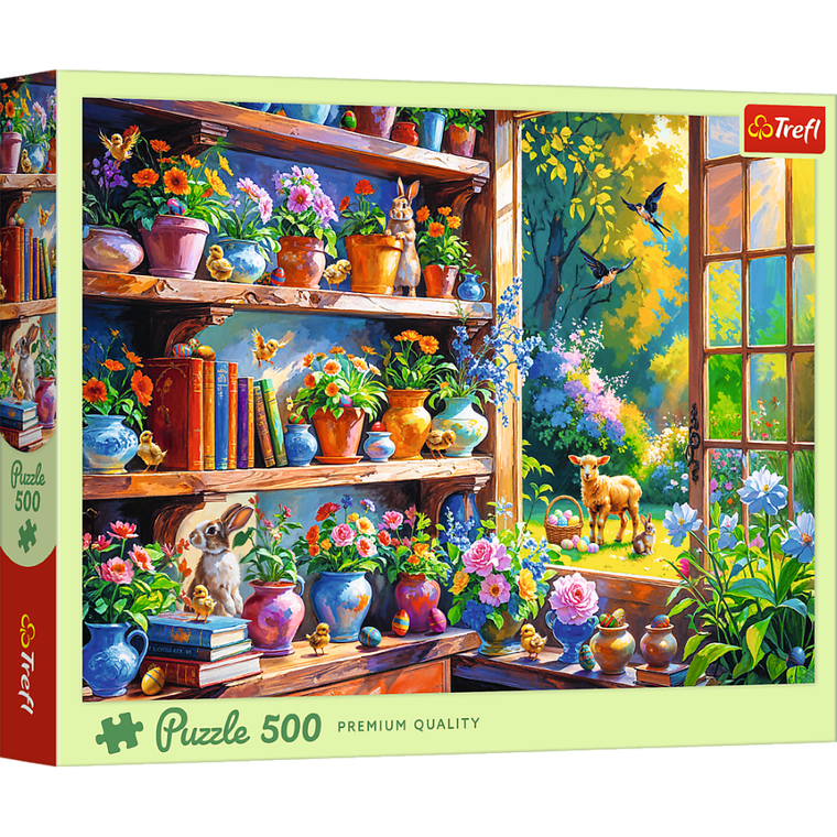 Trefl, Wiosenny poranek w oranżerii, puzzle, 500 elementów