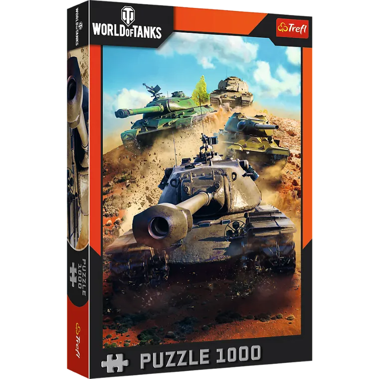 Trefl, World of Tanks, Czołgi w boju, puzzle, 1000 elementów