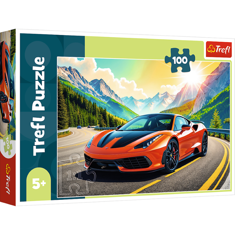 Trefl, Wyścig z czasem, puzzle, 100 elementów