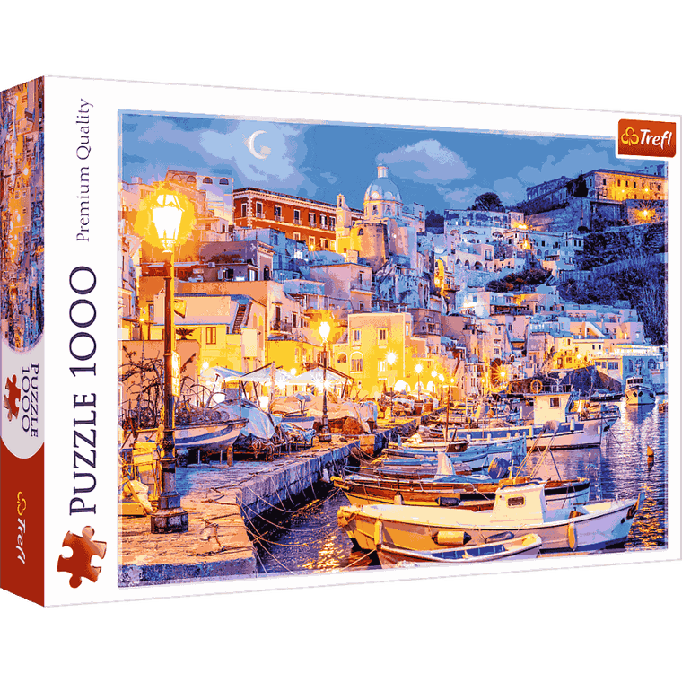 Trefl, Wyspa Procida nocą, Włochy, puzzle, 1000 elementów
