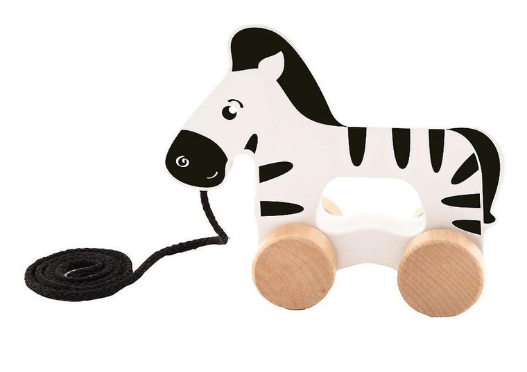 Trefl, Zena the Zebra, drewniana zebra na sznurku