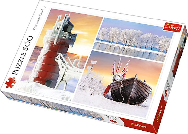 Trefl, Zima, puzzle, 500 elementów