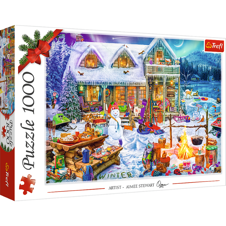 Trefl, Zimowy czas, puzzle, 1000 elementów